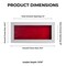 Classic White Wood Shadown Box Frame with Acrylic Front - Red Suede Backing, 30 Sizes